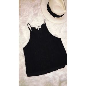 Black tank top